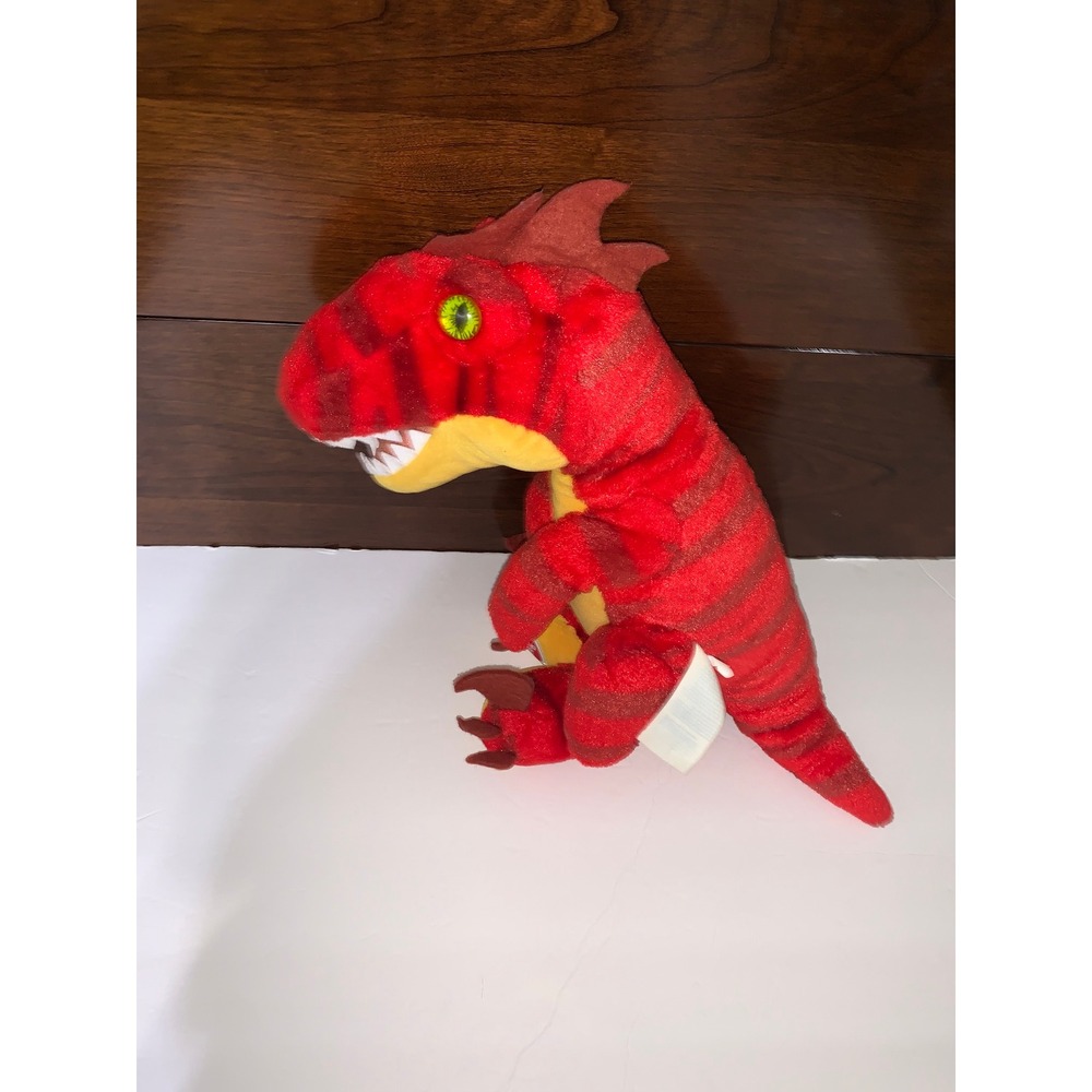 Build-A-Bear Workshop Red Striped T-Rex Dinosaur Plush Stuffed Animal Toy - Picture 5 of 12